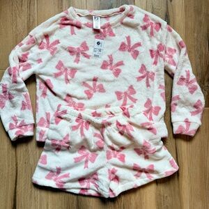 🎀 NWT The Children's Place Pink Bow Pajama Set